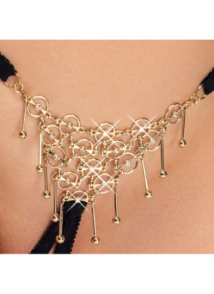 String bijou ouvert noir - Cottelli